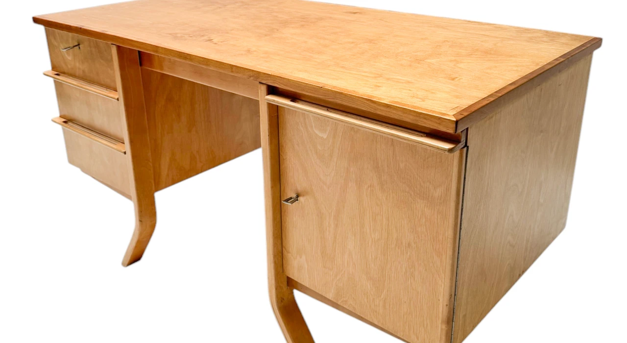 Mid-Century Modern EB04 Desk by Cees Braakman for Pastoe, 1950s